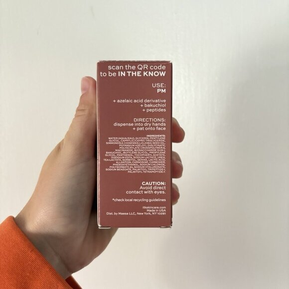 ITK Nightly Clarifying Facial Serum Reduces Dullness+Redness Azelaic Acid, 1 oz. - Picture 3 of 6